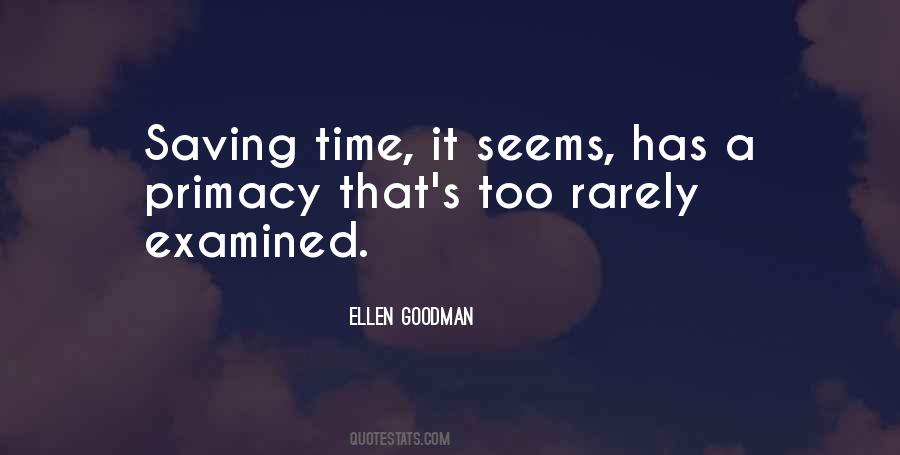 Quotes About Saving Time #1379292