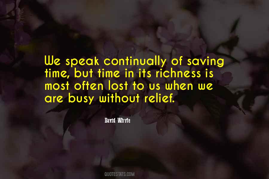 Quotes About Saving Time #398917