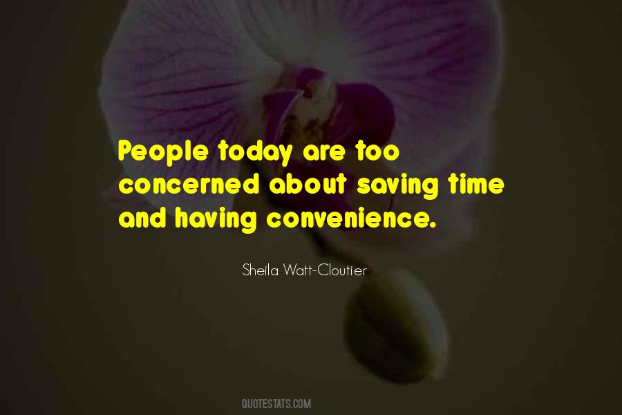 Quotes About Saving Time #742679