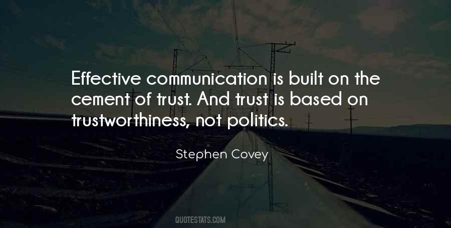 Quotes About Communication And Trust #1247548