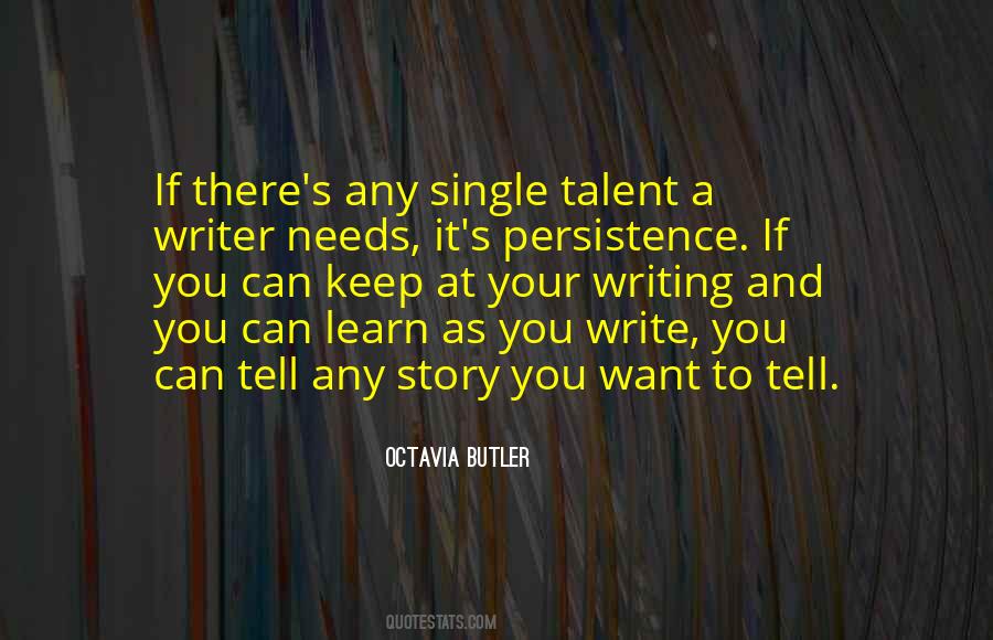 Writing Persistence Quotes #1471025