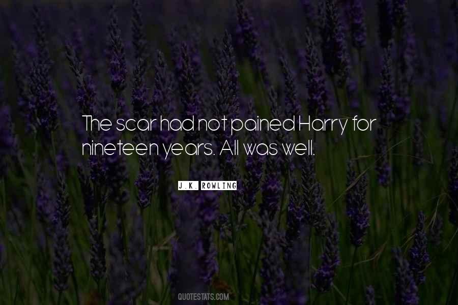 Quotes About Harry's Scar #1131030