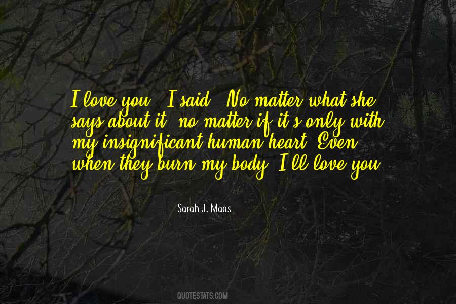 Quotes About No Matter What I Love You #229091