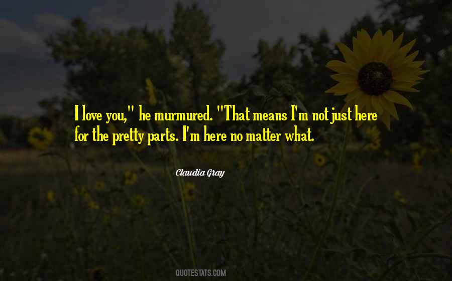 Quotes About No Matter What I Love You #730821