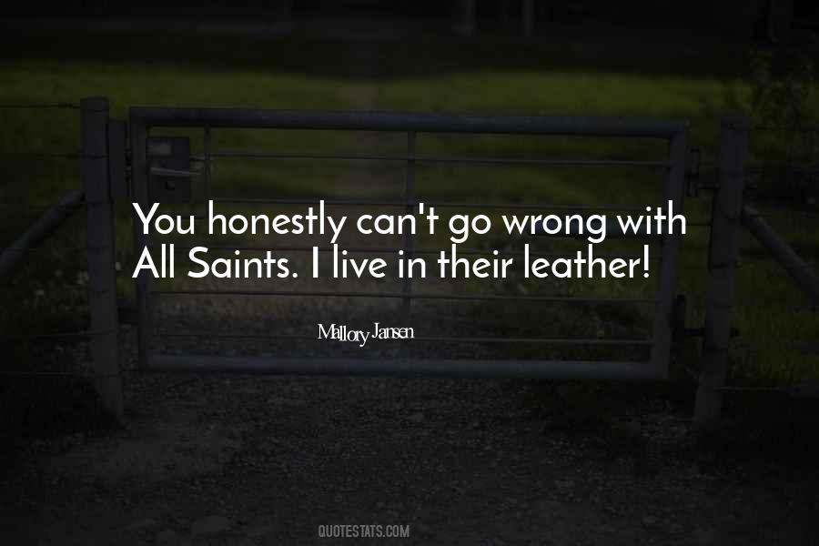 Quotes About All Saints #1789957