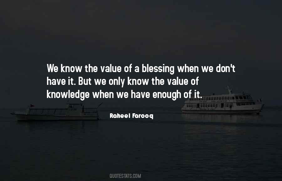 Quotes About Value Of Knowledge #918280