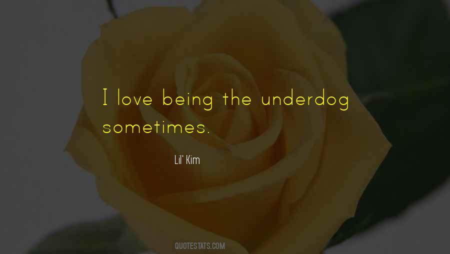 Quotes About Being The Underdog #1764007