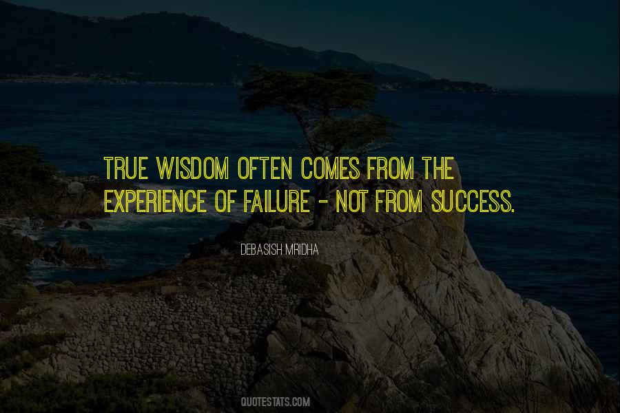 Experience Failure Quotes #1177498