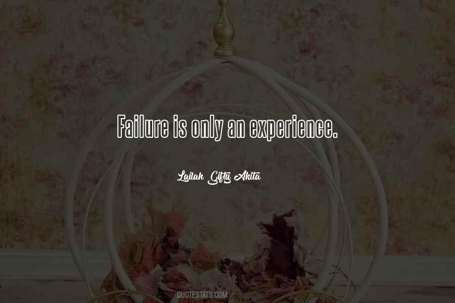 Experience Failure Quotes #1242991