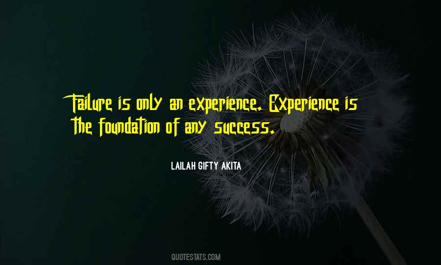 Experience Failure Quotes #207610