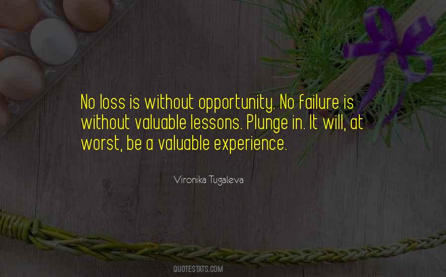 Experience Failure Quotes #257308