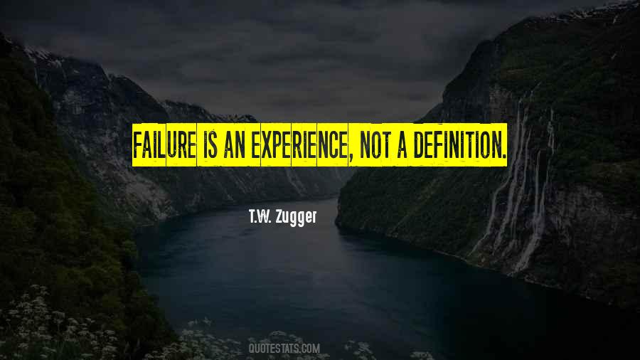 Experience Failure Quotes #599072