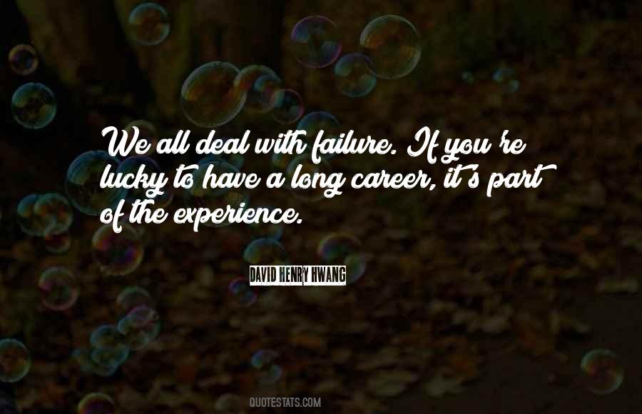 Experience Failure Quotes #711947