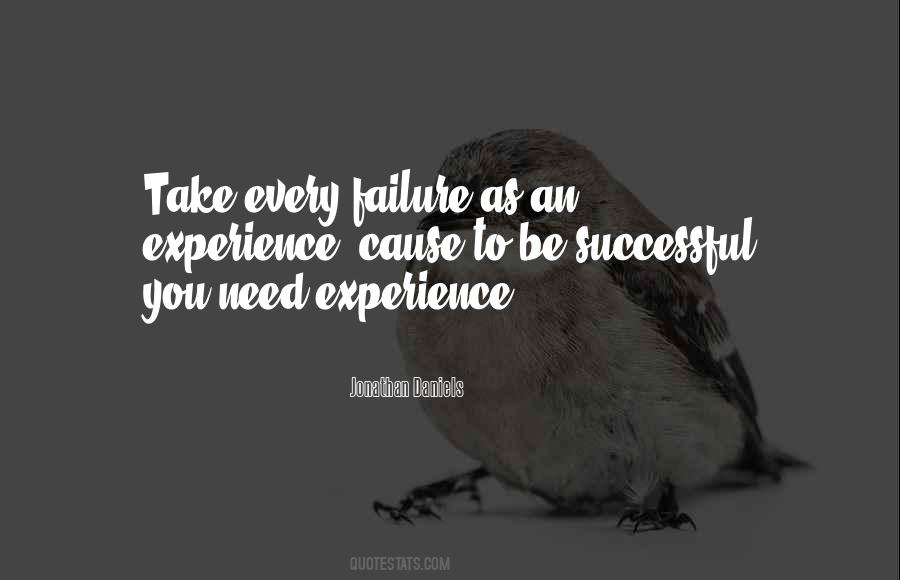 Experience Failure Quotes #889861