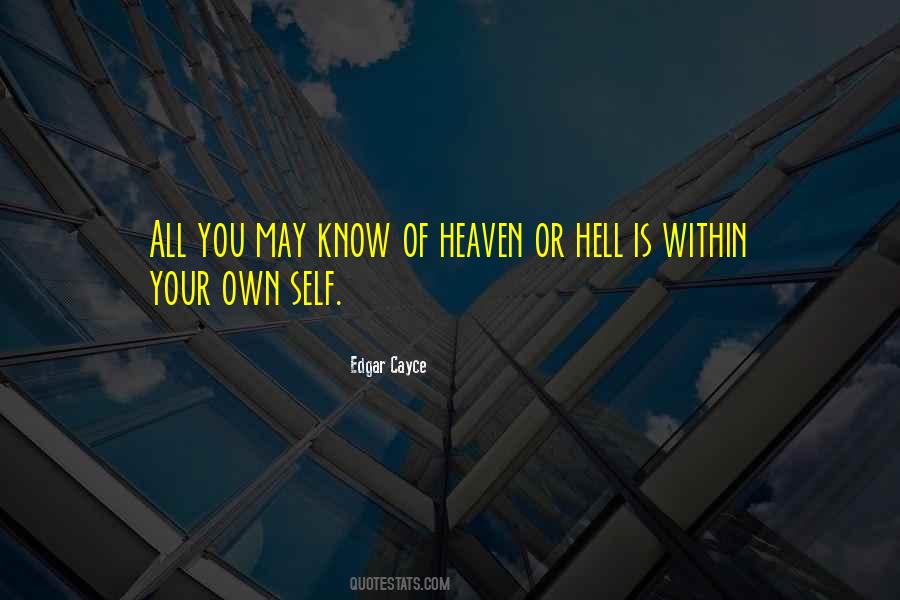 Heaven Or Hell Quotes #437028