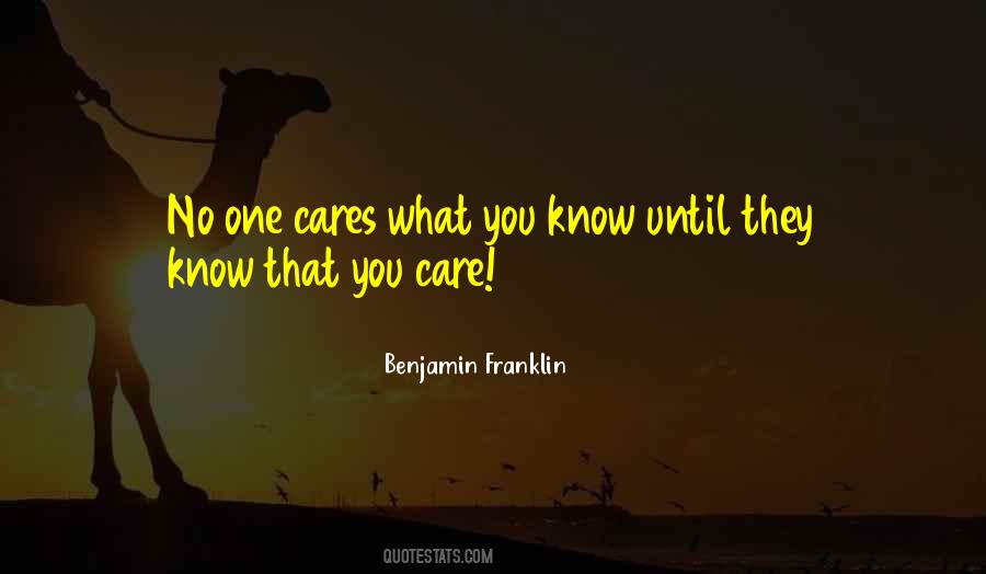 Quotes About No One Cares #1010315