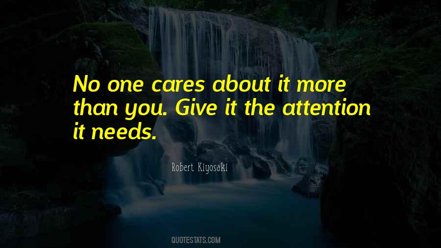 Quotes About No One Cares #756553