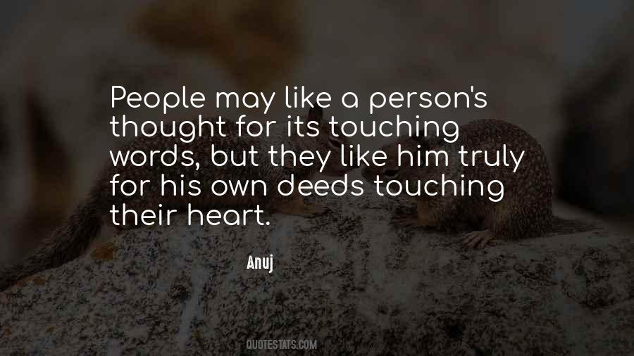 Touching People Quotes #834539