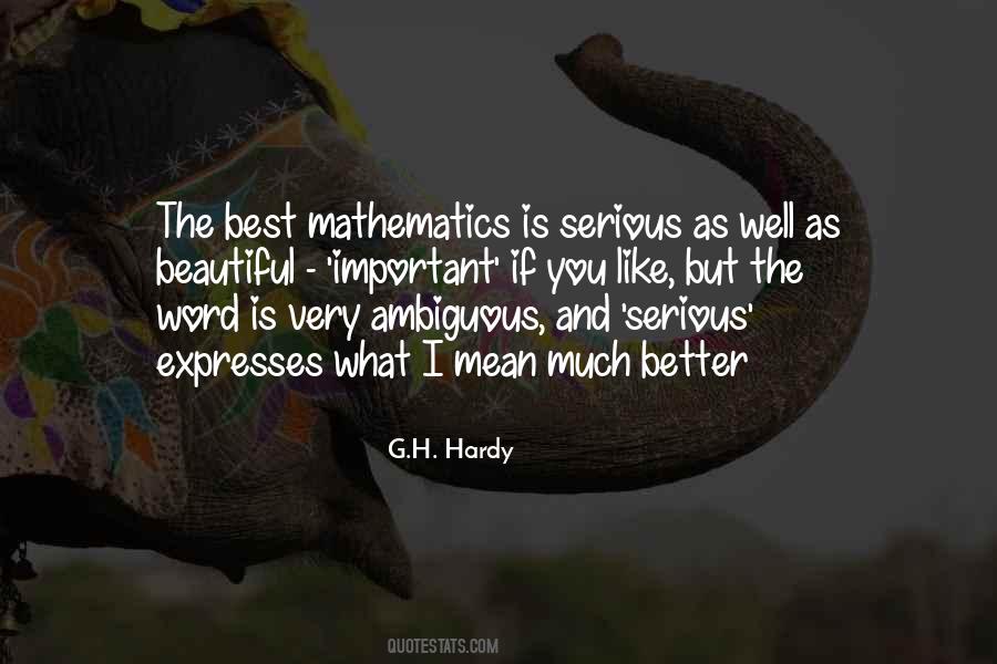 Mathematics What Quotes #1409577