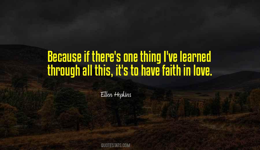 Quotes About Faith In Love #1071115