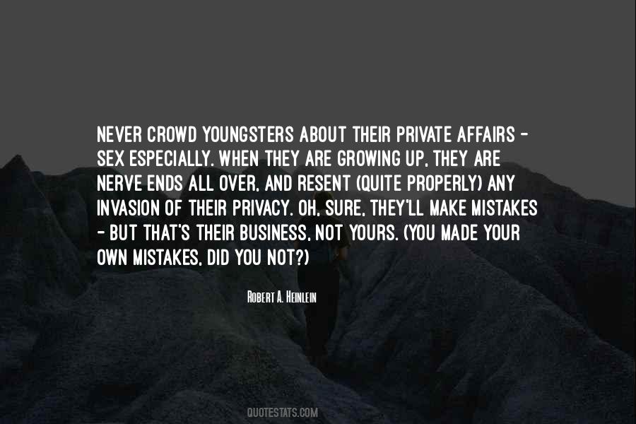 Private Affairs Quotes #1332807