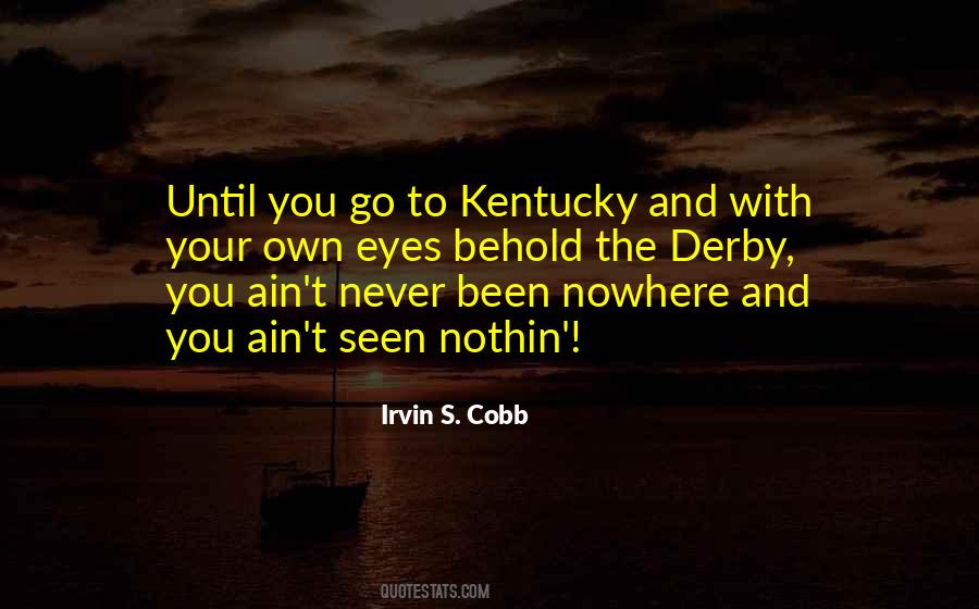 Quotes About Derby #1511737