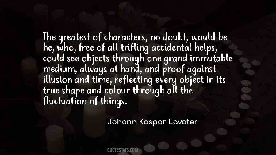 Immutable Character Quotes #1337355