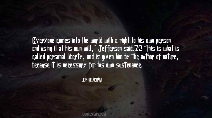 Personal Liberty Quotes #163373