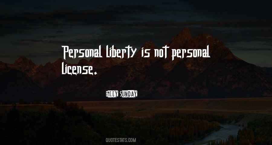 Personal Liberty Quotes #549073