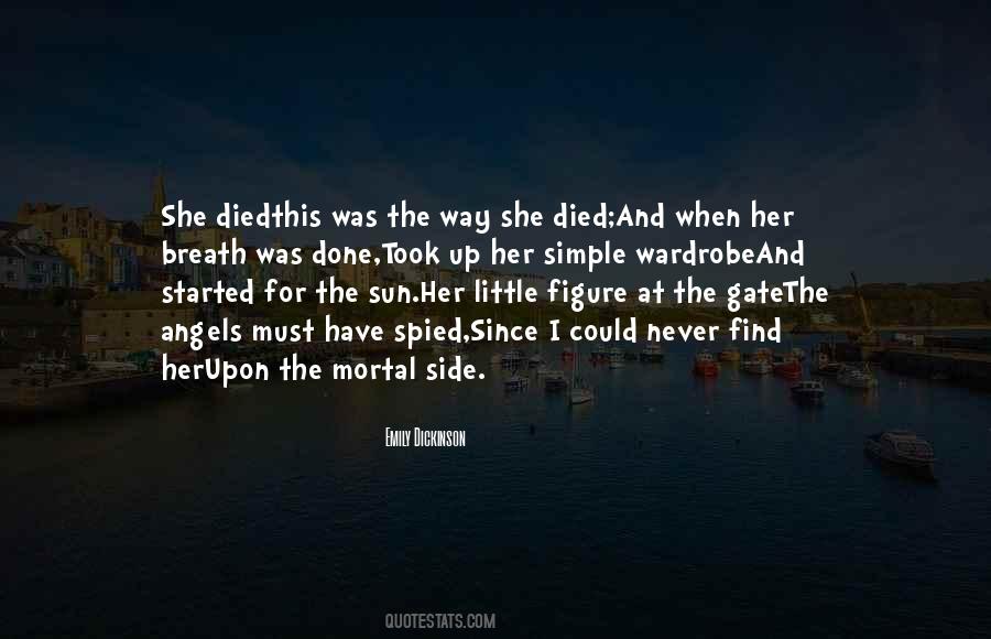 Death Emily Dickinson Quotes #312540