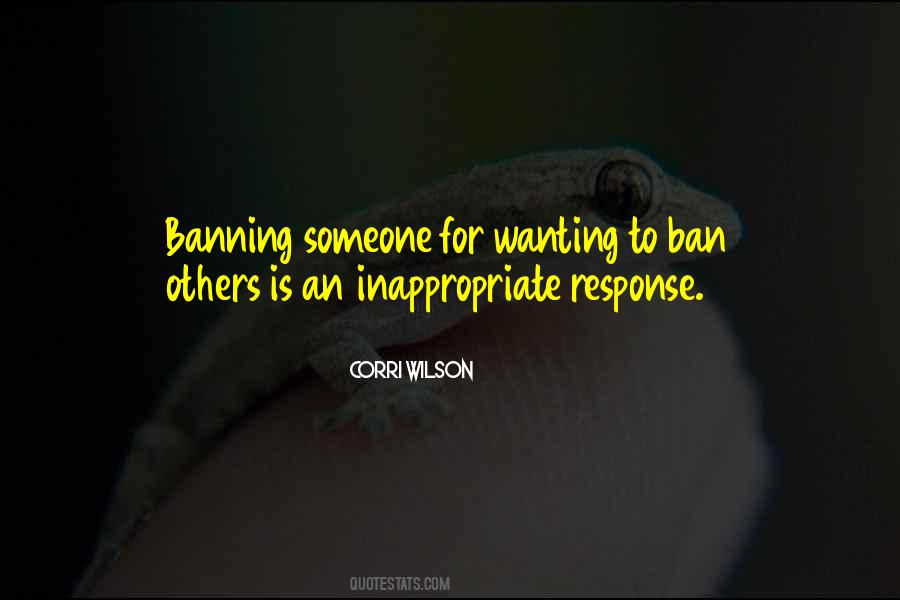 Quotes About Banning #52957