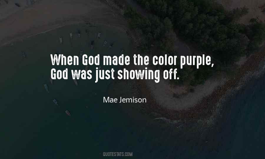 Quotes About Purple In The Color Purple #147101
