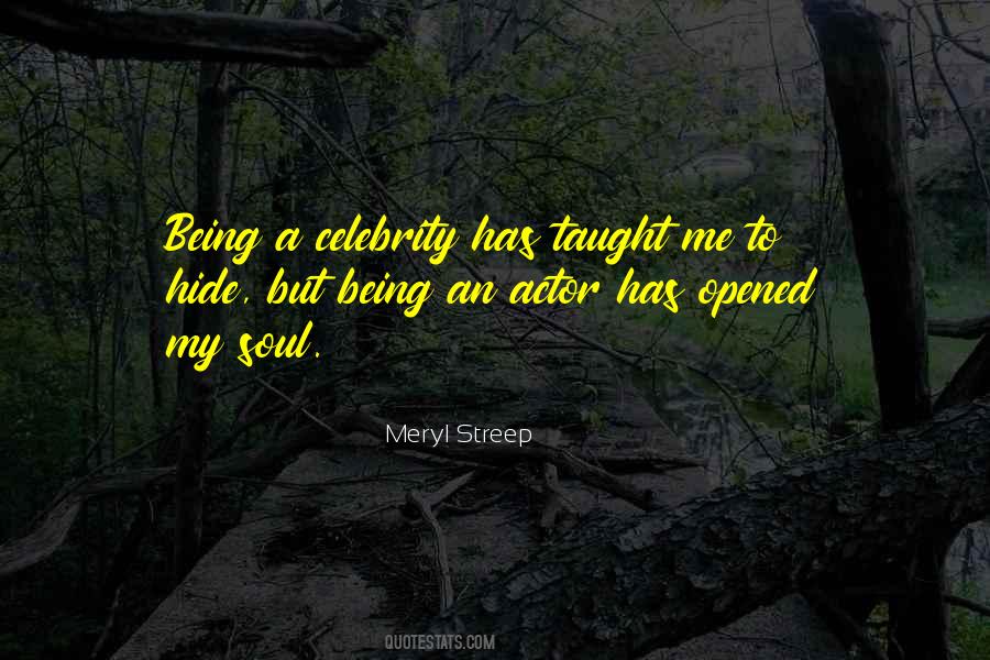 Being An Actor Quotes #1100358