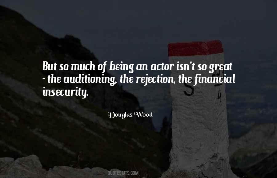 Being An Actor Quotes #1282833