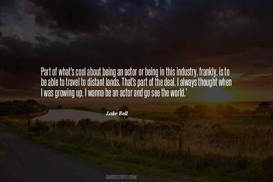 Being An Actor Quotes #1392967