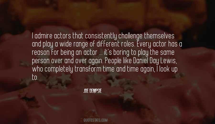 Being An Actor Quotes #1408713