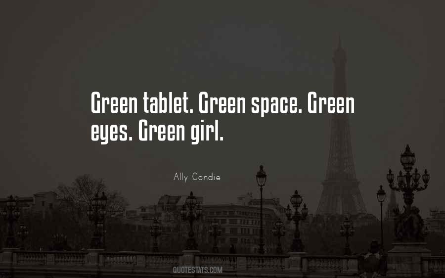 Quotes About Green Eyes #1749250