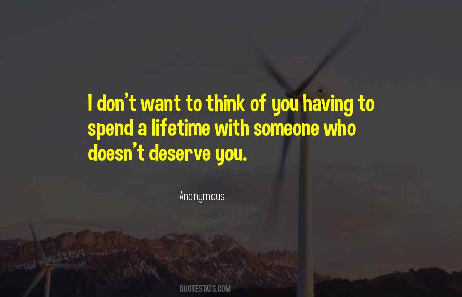 Deserve You Quotes #1734552