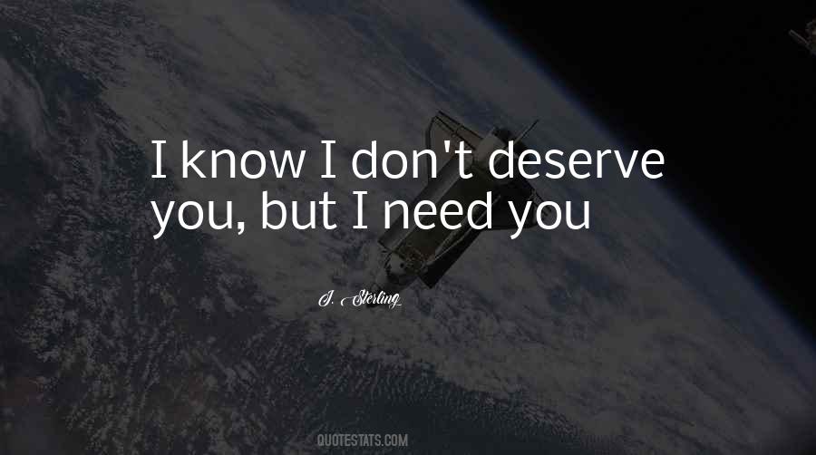 Deserve You Quotes #970757