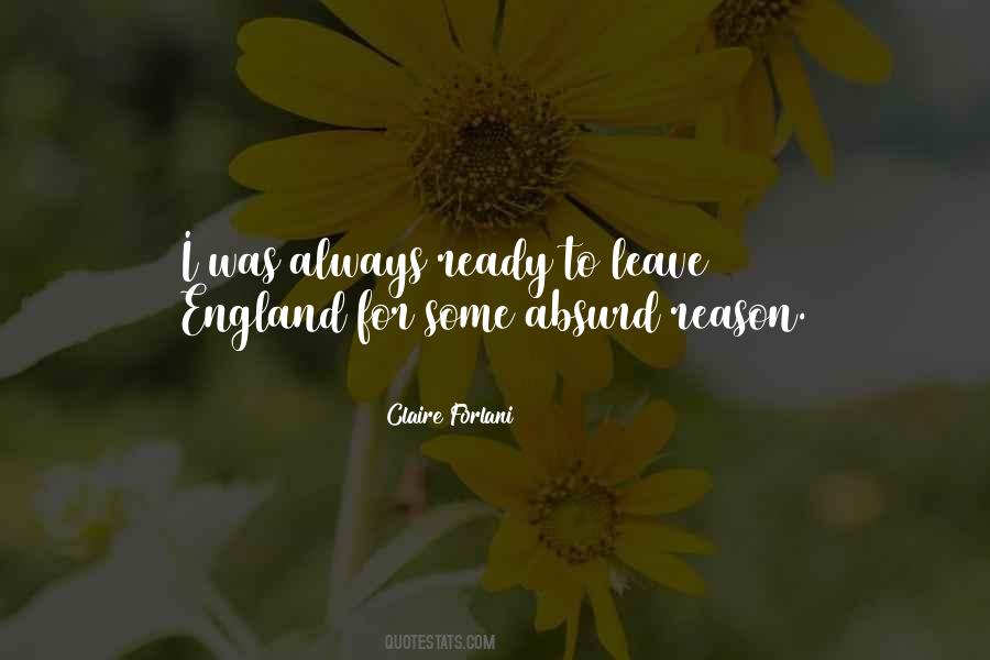 Quotes About Ready To Leave #1356970