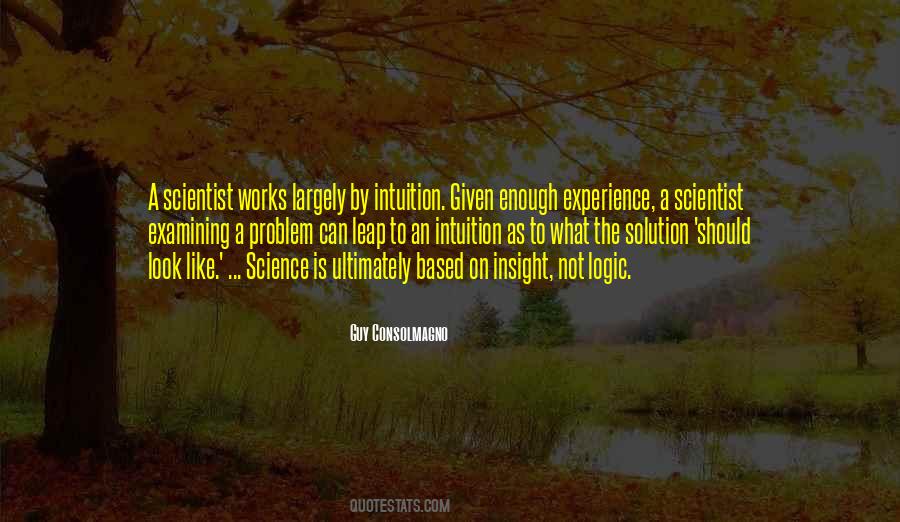Quotes About Intuition And Logic #778826