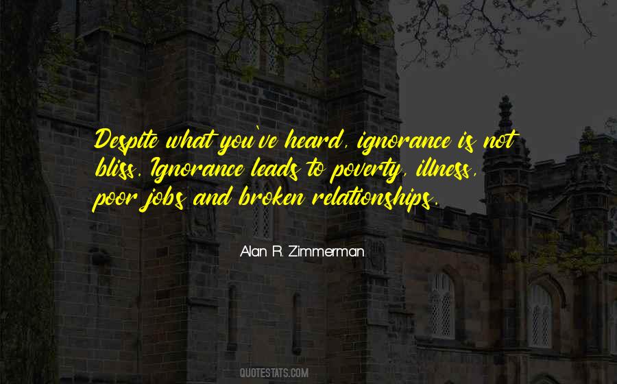 Quotes About Poverty And Ignorance #605840