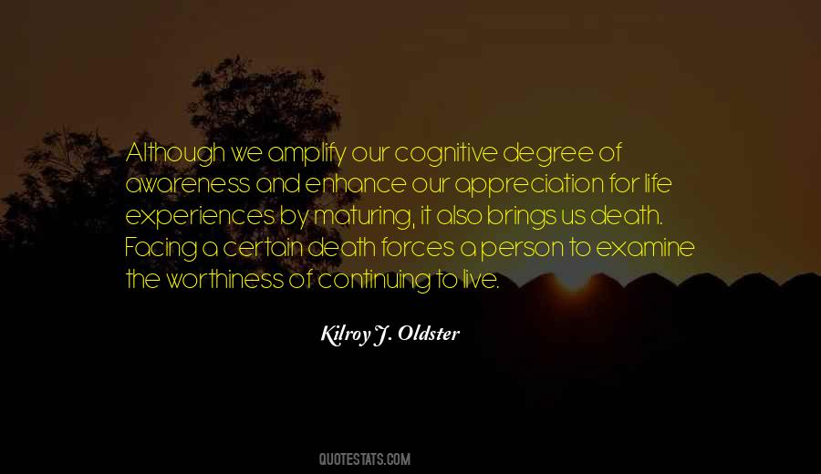 Quotes About Awareness Of Death #1767479