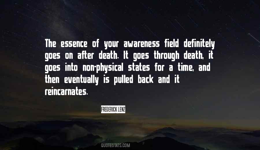 Quotes About Awareness Of Death #1772982