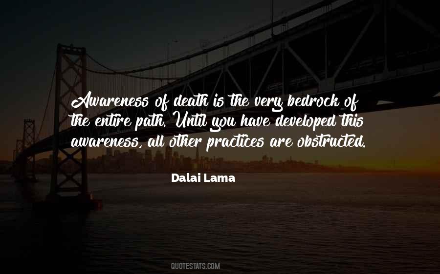 Quotes About Awareness Of Death #96130