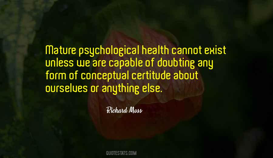 Quotes About Psychological Health #1004160