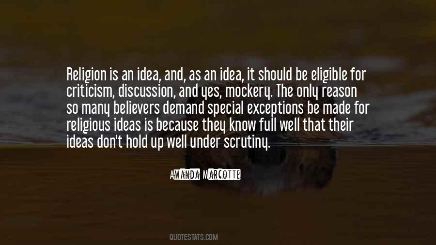 Quotes About Criticism Of Religion #1414957