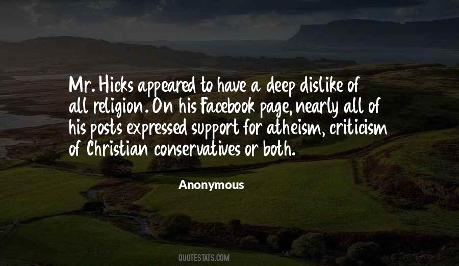 Quotes About Criticism Of Religion #1681563