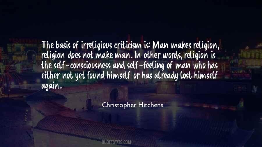 Quotes About Criticism Of Religion #220289