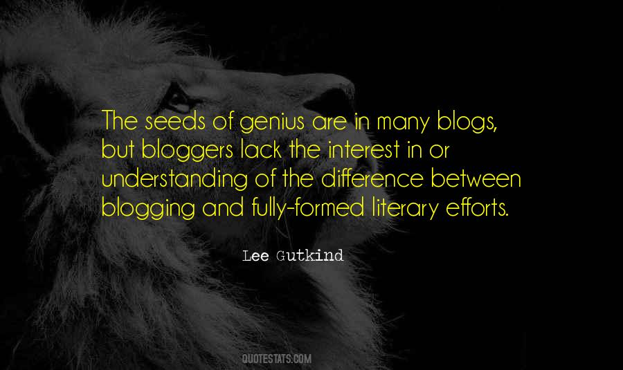 Literary Genius Quotes #1177007